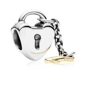PANDORA Two Toned Key to My Heart Charm